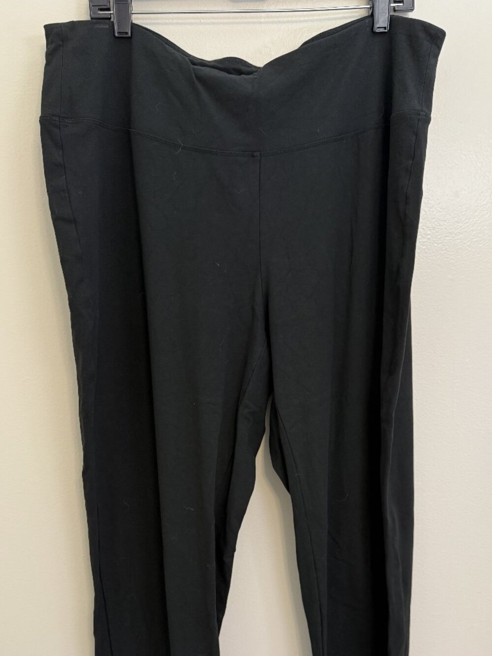 J. Jill Wearever Smooth Fit Slim Leg Pants Womens Plus 2X Black Pull-on Workwear